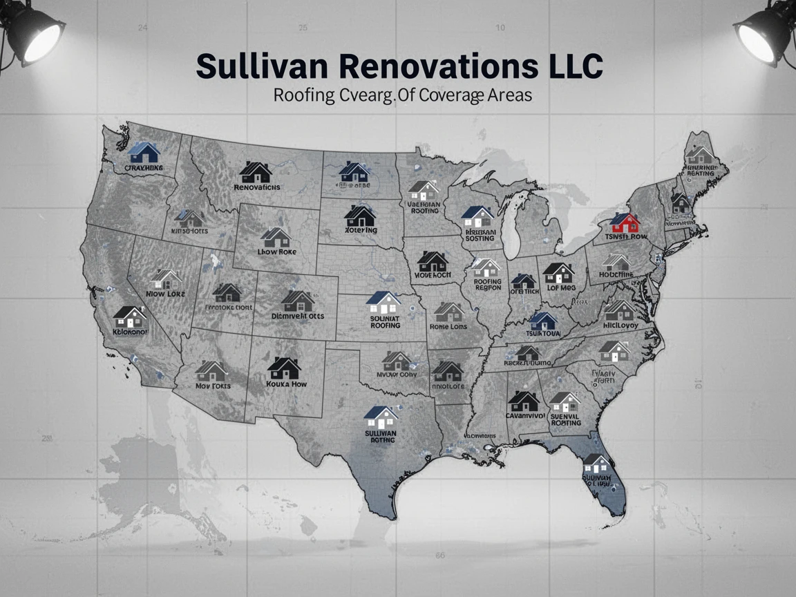 Roofing Service Areas Map